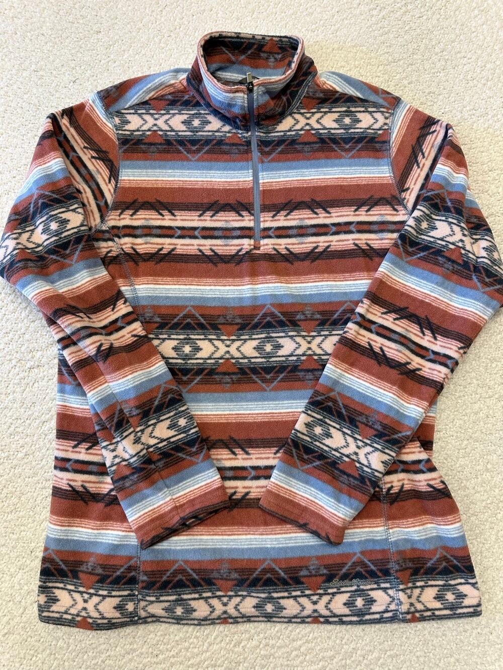 Eddie Bauer Womens Quest Fleece 1/4 Zip Pullover Large